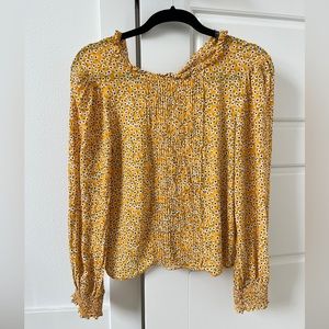 Zara Yellow Floral Blouse